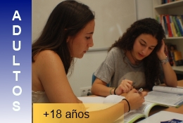 Adultos en clase de idiomas para el mundo laboral